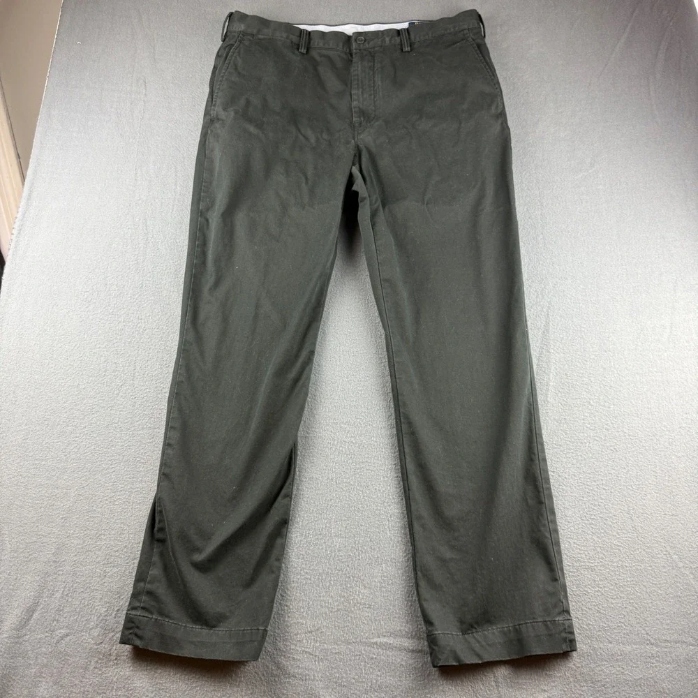 Polo Ralph Lauren Pants Men's 36x32 (Fits 37x32) Black Stretch Straight Fit Pony
